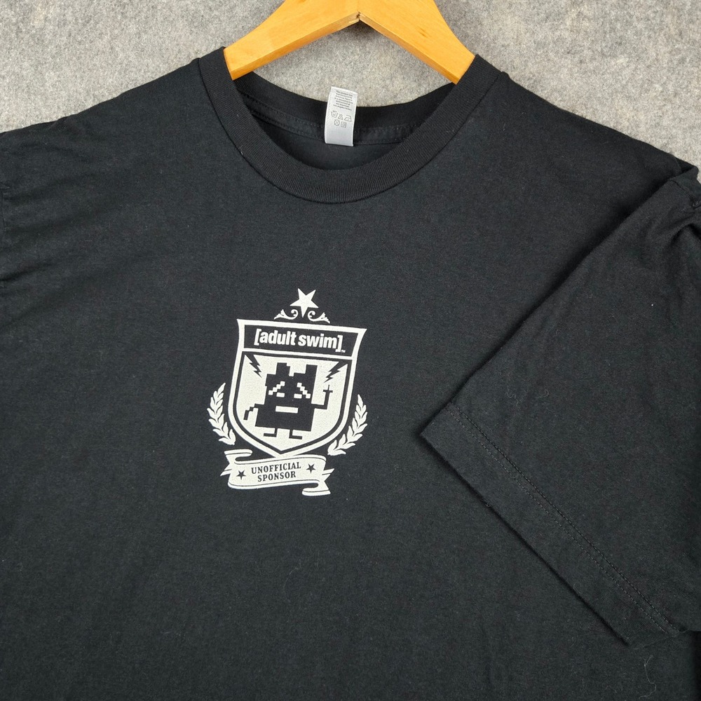 Adult Swim Shirt Mens XL Black Mooninites Unofficial Aqua Teen Hunger Force
